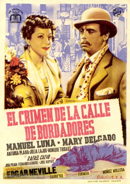 Crimen de la calle de Bordadores, El - Spanish Movie Poster