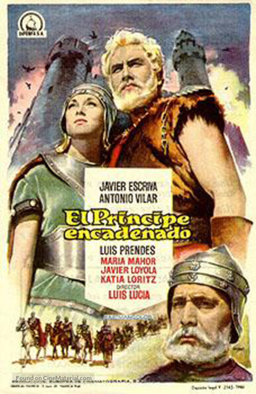 El pr&iacute;ncipe encadenado - Spanish Movie Poster
