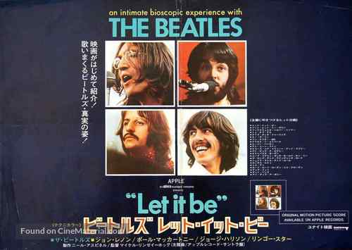 Let It Be - Japanese Movie Poster