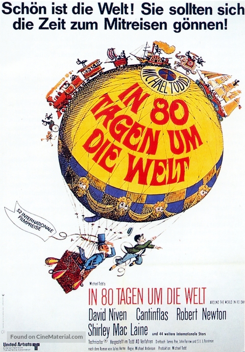 Around the World in Eighty Days - German Movie Poster