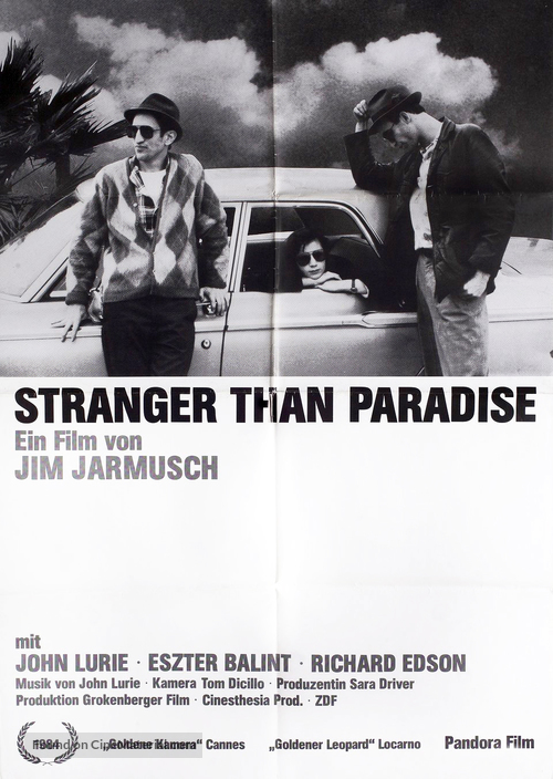 Stranger Than Paradise - German Movie Poster