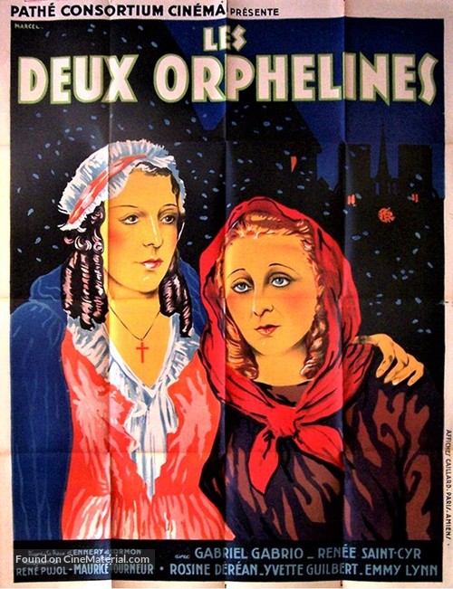 Les deux orphelines - French Movie Poster