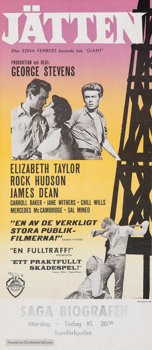 Giant - Swedish Movie Poster