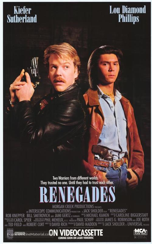 Renegades - Video release movie poster