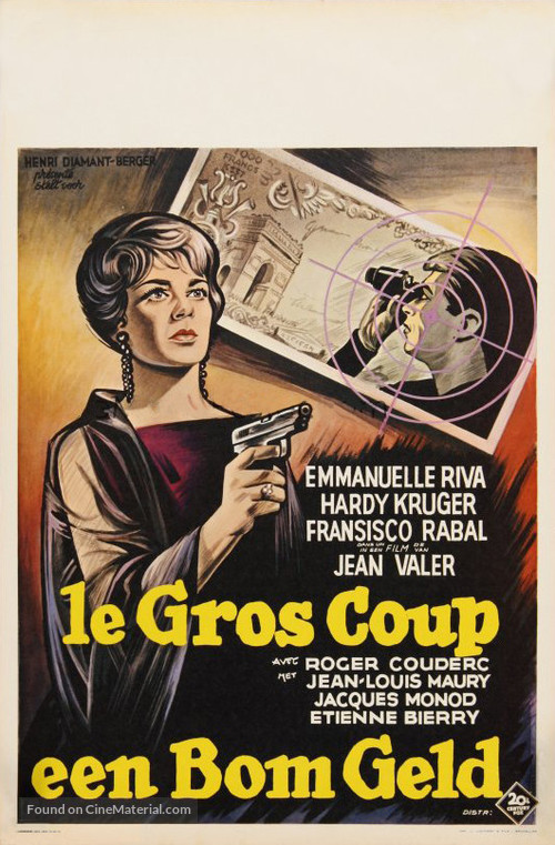 Le gros coup - Belgian Movie Poster