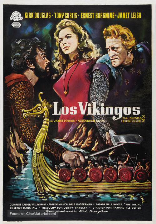 The Vikings - Spanish Movie Poster