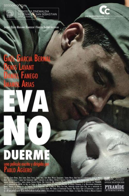 Eva no duerme - Spanish Movie Poster