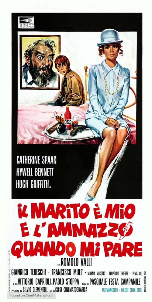 Il marito &egrave; mio e l&#039;ammazzo quando mi pare - Italian Movie Poster