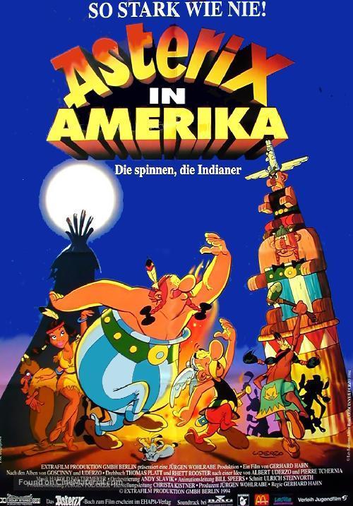 Asterix in Amerika - German Movie Poster