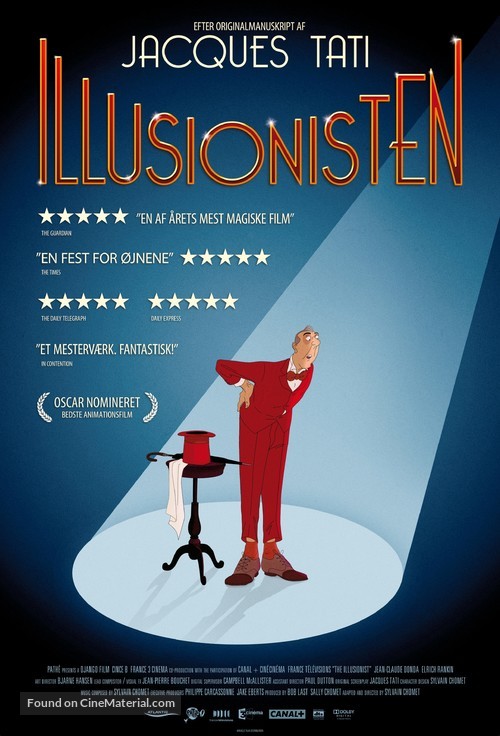 L&#039;illusionniste - Danish Movie Poster