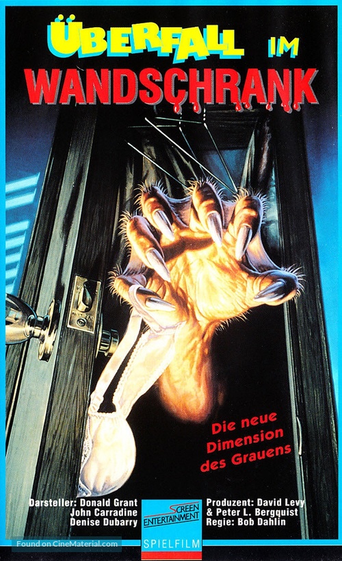 Monster in the Closet - German VHS movie cover