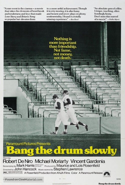 Bang the Drum Slowly - Movie Poster