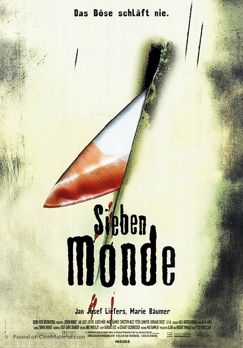 Sieben Monde - German Movie Poster