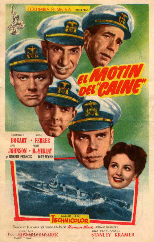 The Caine Mutiny - Spanish Movie Poster