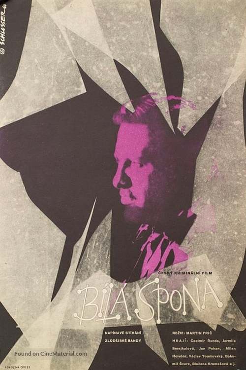 B&iacute;l&aacute; spona - Czech Movie Poster