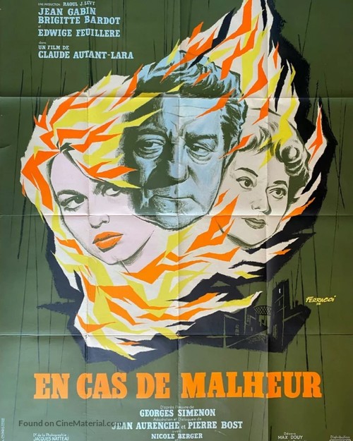 En cas de malheur - French Movie Poster