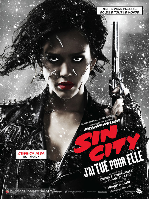 Sin City: A Dame to Kill For - French Movie Poster