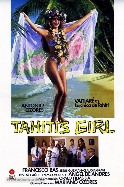 Tahiti&#039;s Girl - Spanish Movie Poster