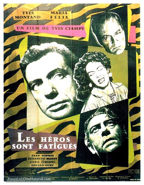 Les h&eacute;ros sont fatigu&eacute;s - French Movie Poster