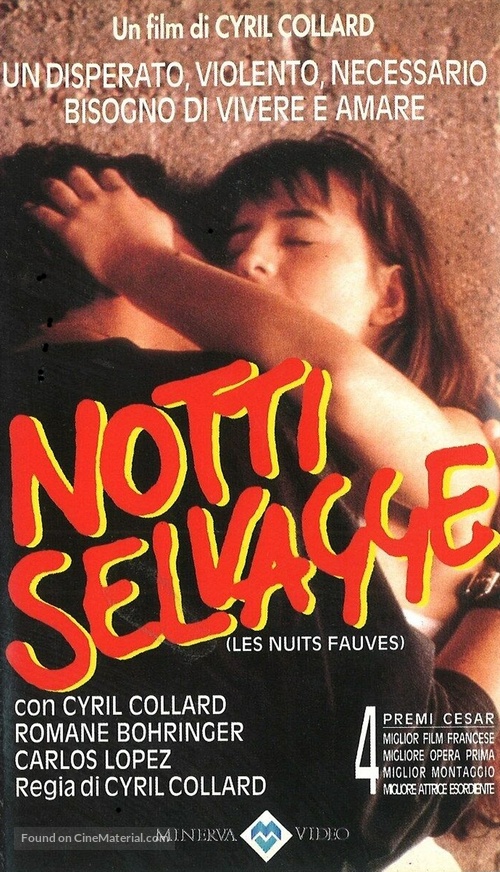 Nuits fauves, Les - Italian VHS movie cover