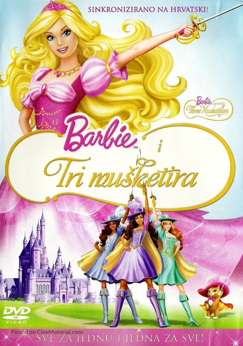 Barbie and the Three Musketeers - Croatian DVD movie cover