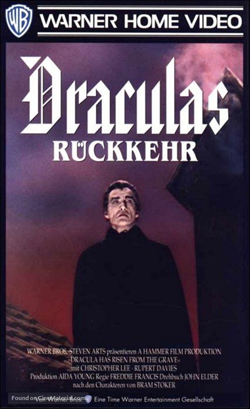 Dracula Has Risen from the Grave - German VHS movie cover