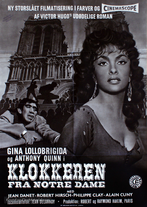 Notre-Dame de Paris - Danish Movie Poster