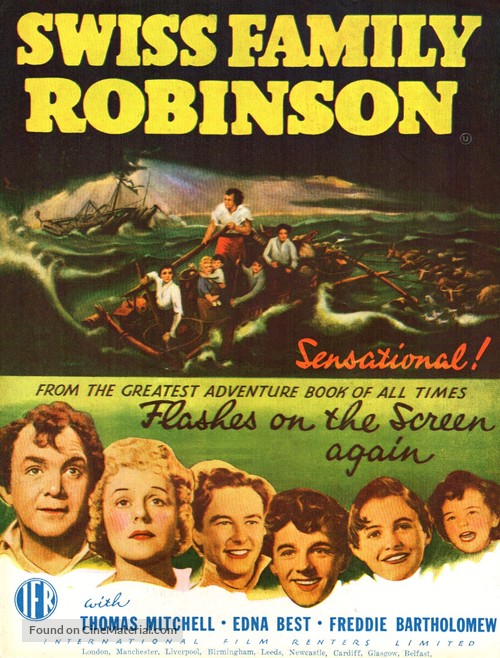 Swiss Family Robinson - British Movie Poster
