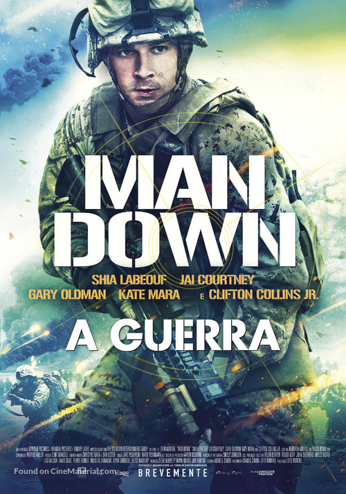 Man Down - Portuguese Movie Poster