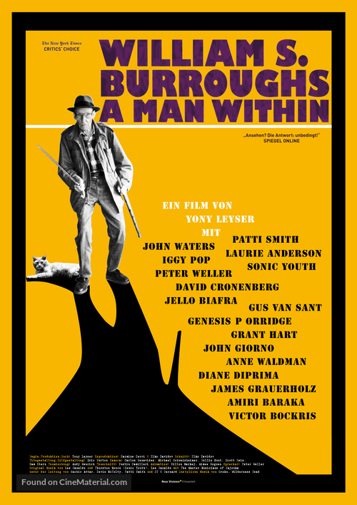 William S. Burroughs: A Man Within - German Movie Poster