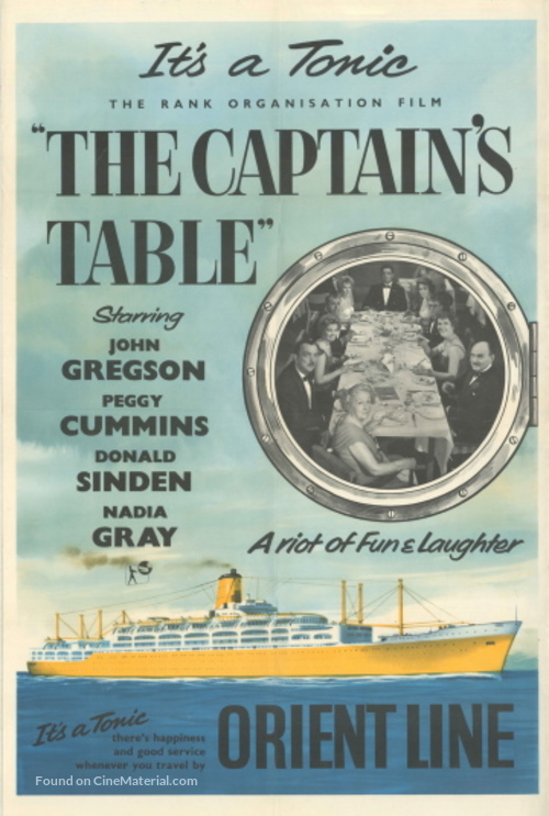 The Captain&#039;s Table - British Movie Poster