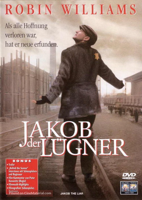 Jakob the Liar - German DVD movie cover