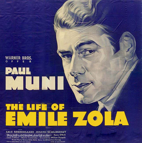 The Life of Emile Zola - Movie Poster