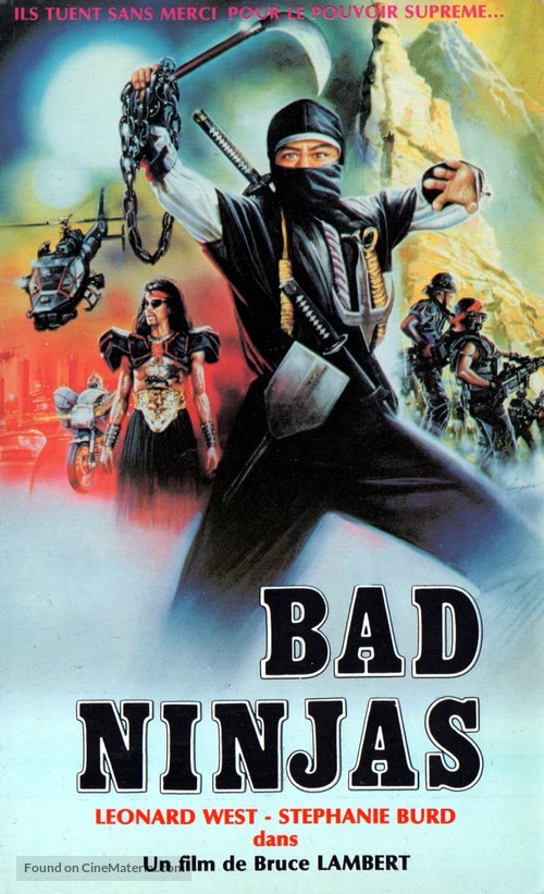 Golden Ninja Invasion - French VHS movie cover