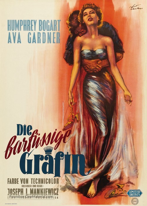 The Barefoot Contessa - German Movie Poster