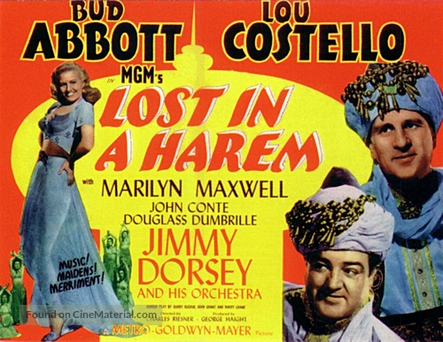 Lost in a Harem - British Movie Poster