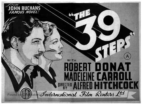 The 39 Steps - British Movie Poster