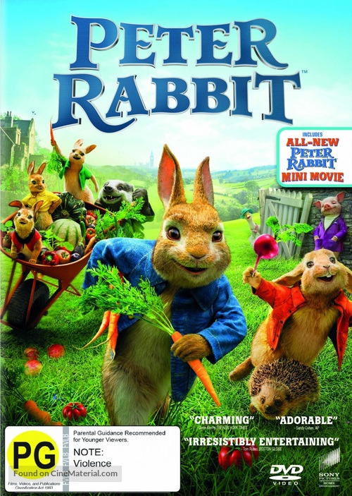 Peter Rabbit - New Zealand DVD movie cover