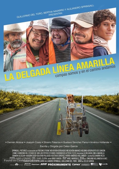 La Delgada L&iacute;nea Amarilla - Mexican Movie Poster