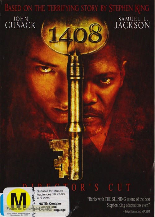 1408 - New Zealand DVD movie cover
