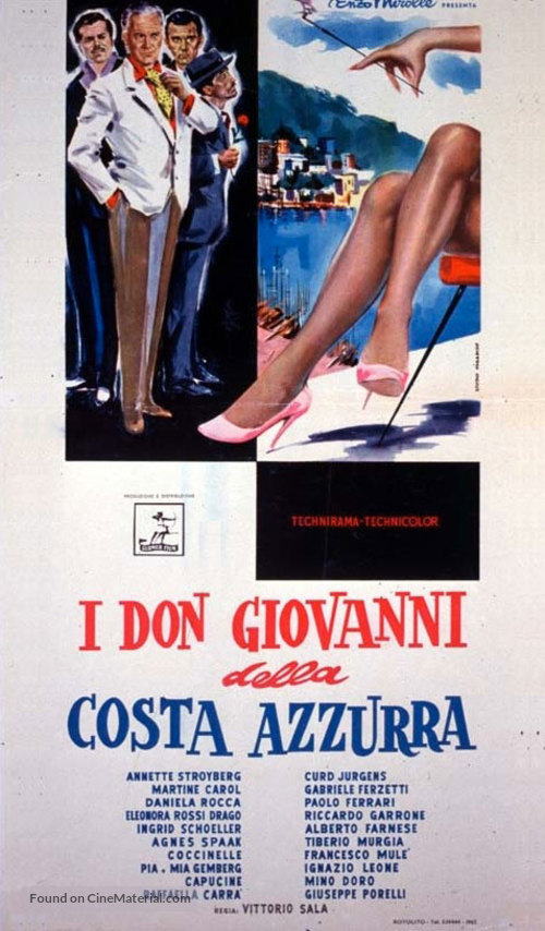 I don giovanni della Costa Azzurra - Italian Movie Poster