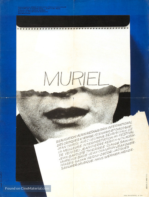 Muriel ou Le temps d&#039;un retour - French Movie Poster