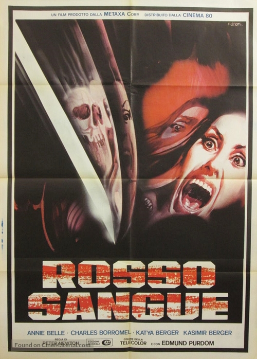 Rosso sangue - Italian Movie Poster