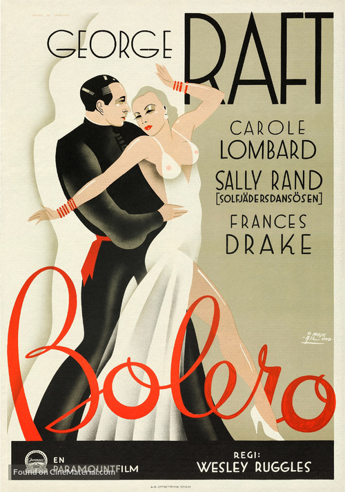 Bolero - Swedish Movie Poster