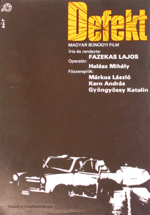 Defekt - Hungarian Movie Poster