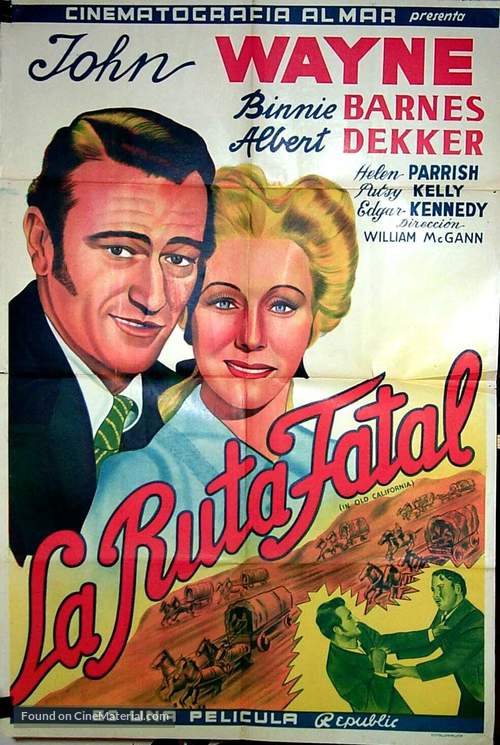 In Old California - Argentinian Movie Poster