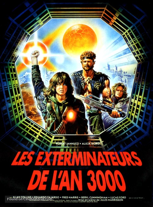 Exterminators of the Year 3000 - French Movie Poster