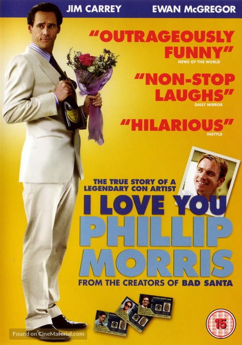 I Love You Phillip Morris - British DVD movie cover