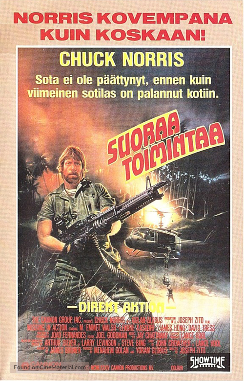 Missing in Action - Finnish VHS movie cover