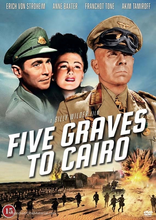 Five Graves to Cairo - Danish Movie Cover